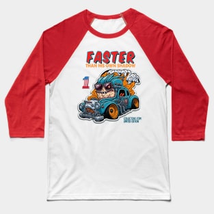 big head hot rod cartoon Baseball T-Shirt